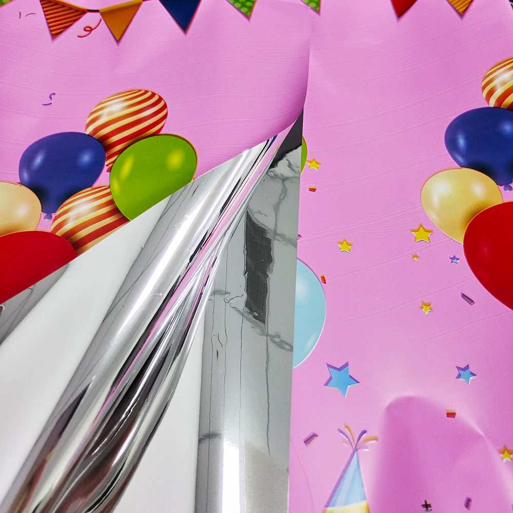 Rectangular Disposable Birthday Tablecloth Plastic Waterproof Tablecloth for Dinning Table 1st Birthday Decoration Baby Shower