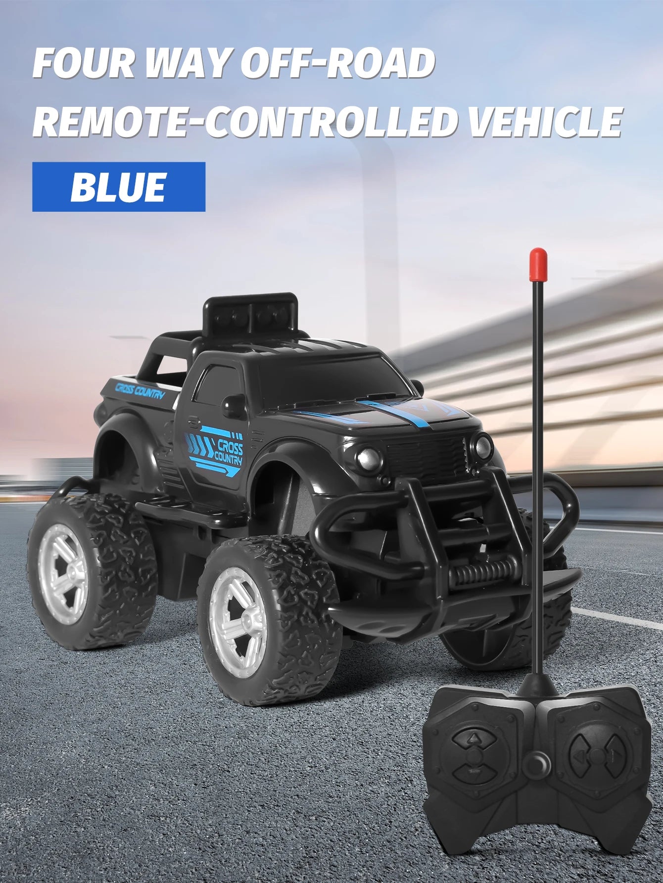 Children's toy remote-controlled off-road vehicle alloy speed four-wheel drive climbing four-wheel drive inertia toy car
