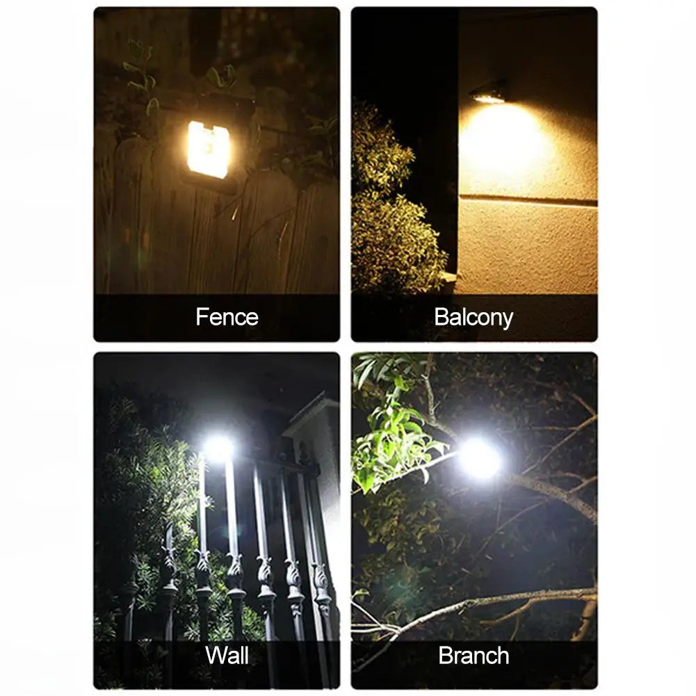 Portable Waterproof Motion Sensor Lamp Outdoor LED Solar Clip Light Household Garden Wall Lights For Yard Fences Balconies