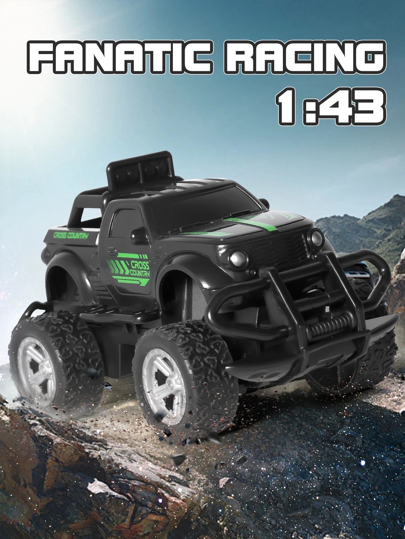Children's toy remote-controlled off-road vehicle alloy speed four-wheel drive climbing four-wheel drive inertia toy car