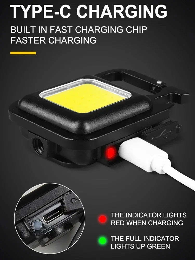 1/2PCS/A Set Portable Super Bright Mini Flashlight Night Walking, Rechargeable Waterproof Emergency Spotlight Outdoor Torch
