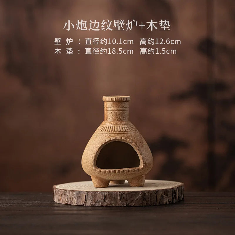 Small Cannon Threaded Incense Holder Mist Smoking Steamers Incense Burners Meditation Smell Distributor Censer Yoga Ornaments