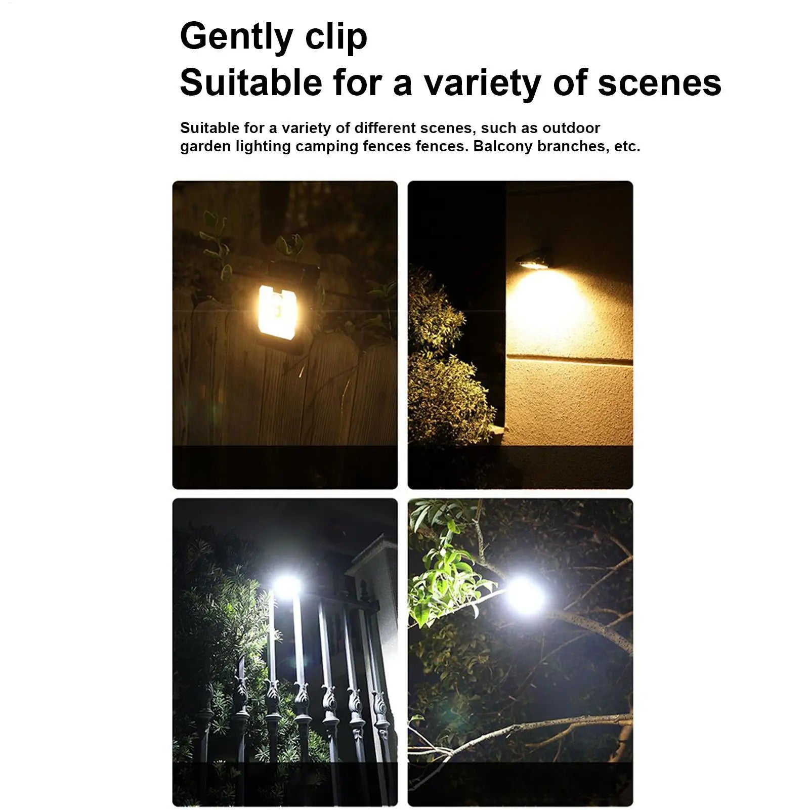 Solar Powered Light Small Solar Lights for Chain Link Fence Motion Sensor Security Lighting Waterproof Small Garden Decor