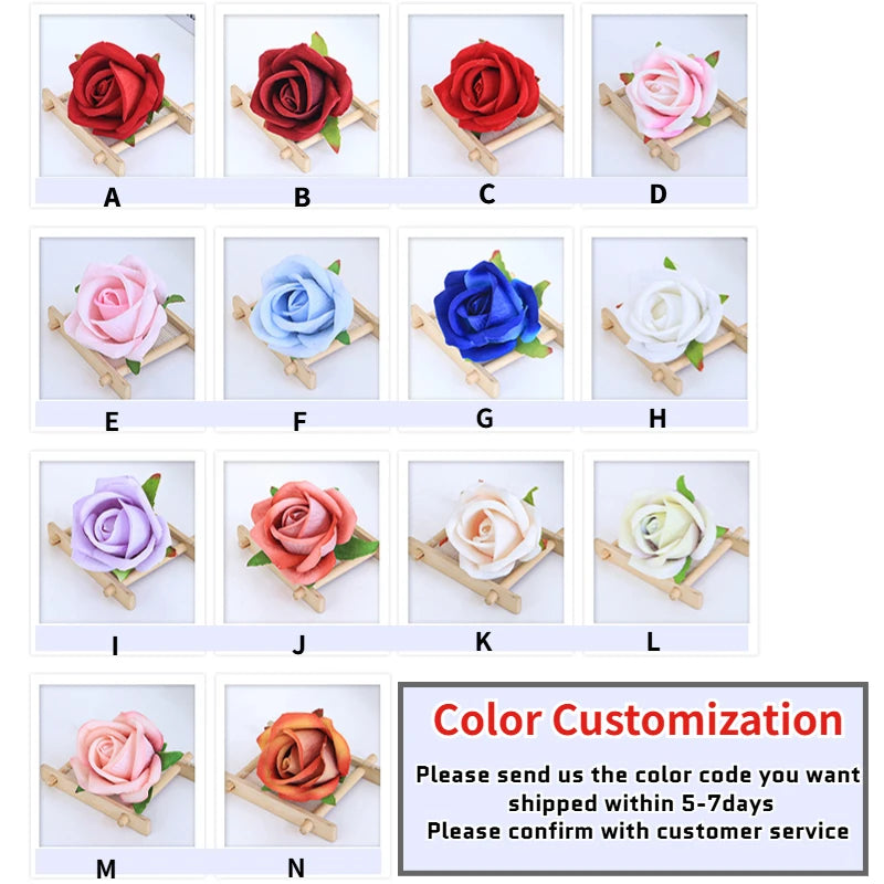12/18/24PCS Preserved Flowers Rose Heart Shape Box Round Forever Flowers Eternal Valentine's Day Birthday Mother's Gifts For Her