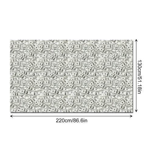 American Dollar Pattern Disposable Tablecloth 100 Dollars Birthday Decoration 130*220cm Camping Mat Table Cover Party Supplies