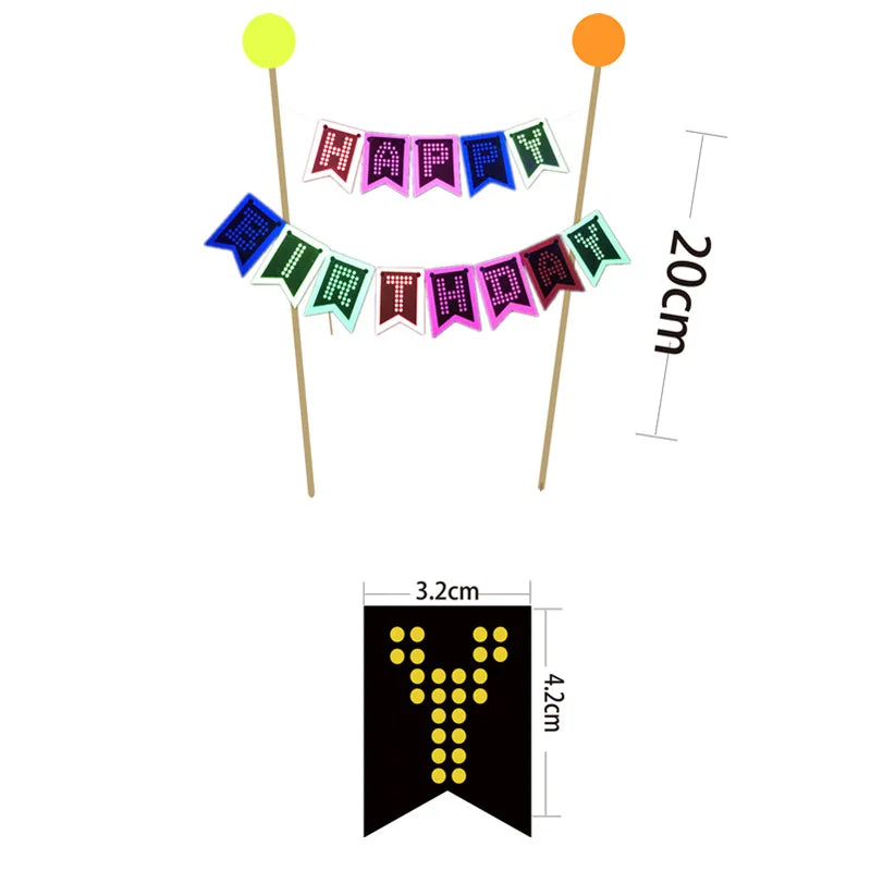 Neon Party Tableware Tablecloths Cups Plates Banner Napkins straws Balloons Neon Glow Birthday Party Decoration Supplies