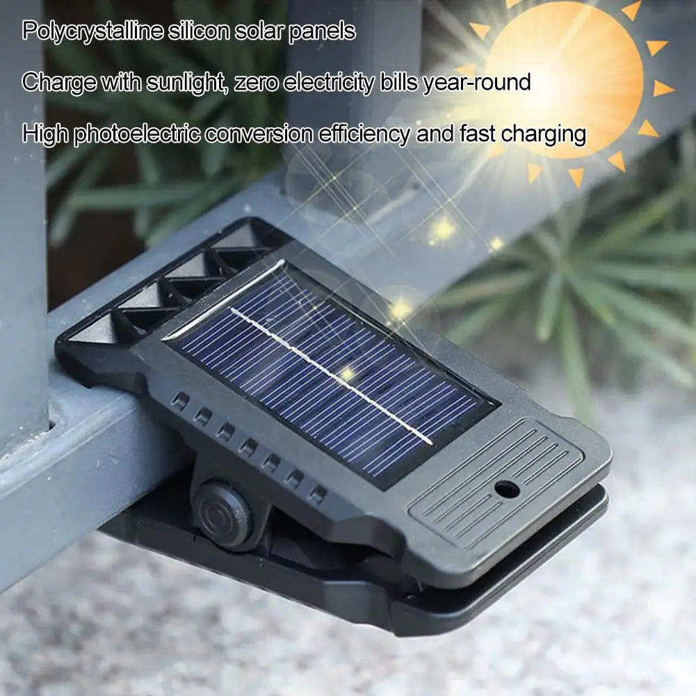 Portable Waterproof Motion Sensor Lamp Outdoor LED Solar Clip Light Household Garden Wall Lights For Yard Fences Balconies