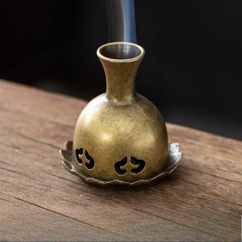 2025 Antique Pocket Dragon Phoenix Incense Burner Hollow Incense Mini Ornaments Chinese Ancient Tea Desk Decor Office Decoration