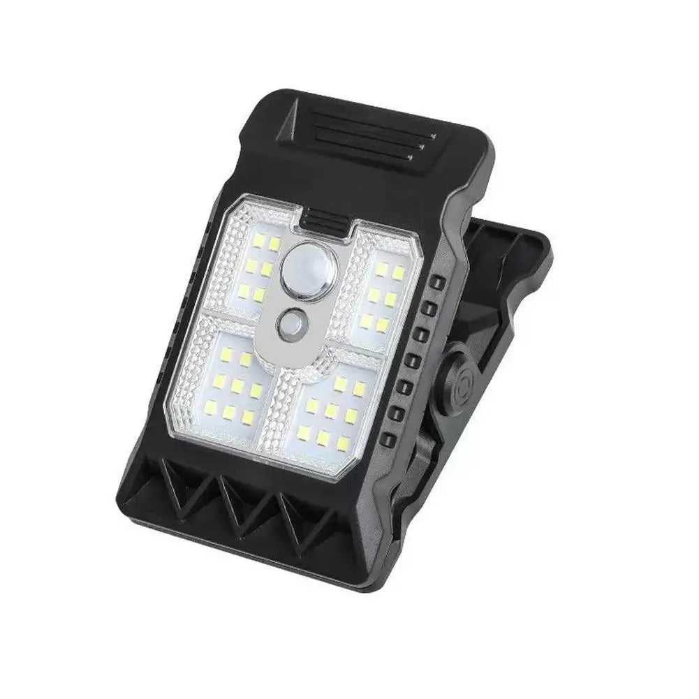 Portable Waterproof Motion Sensor Lamp Outdoor LED Solar Clip Light Household Garden Wall Lights For Yard Fences Balconies