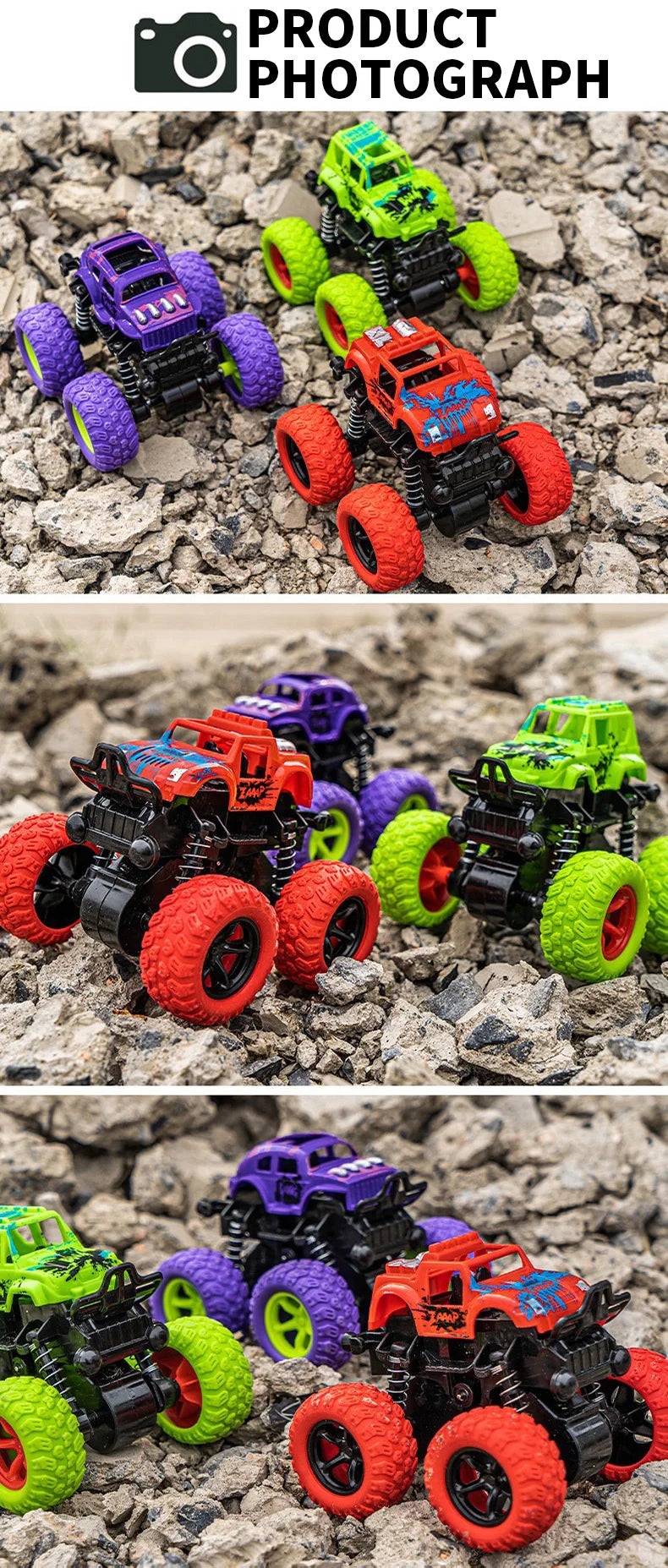 4PCS/2PCS/1PC Inertial off-road vehicle toys - suitable for Halloween, Christmas, boys and girls gifts