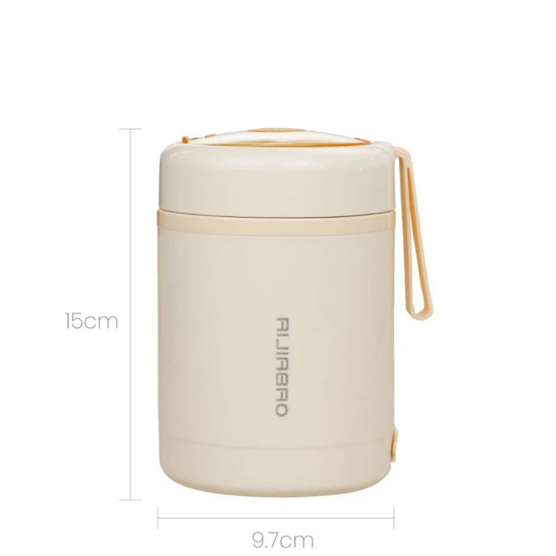 600ML Portable USB Electric Heating Lunch Box Stainless Steel Food Warmer for Picnic Milk Drink 5V 12V 24V Food Heater