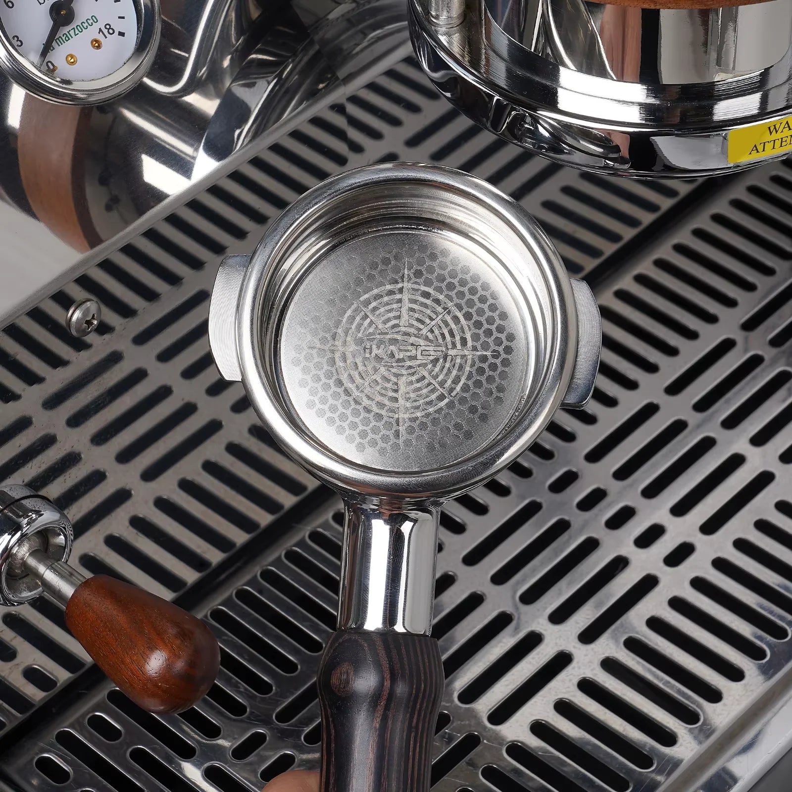 IKAPE Beehive Stainless Steel Espresso Filter Basket-Precision High Extraction for51/54/58MM Bottomless Portafilter Coffee Maker