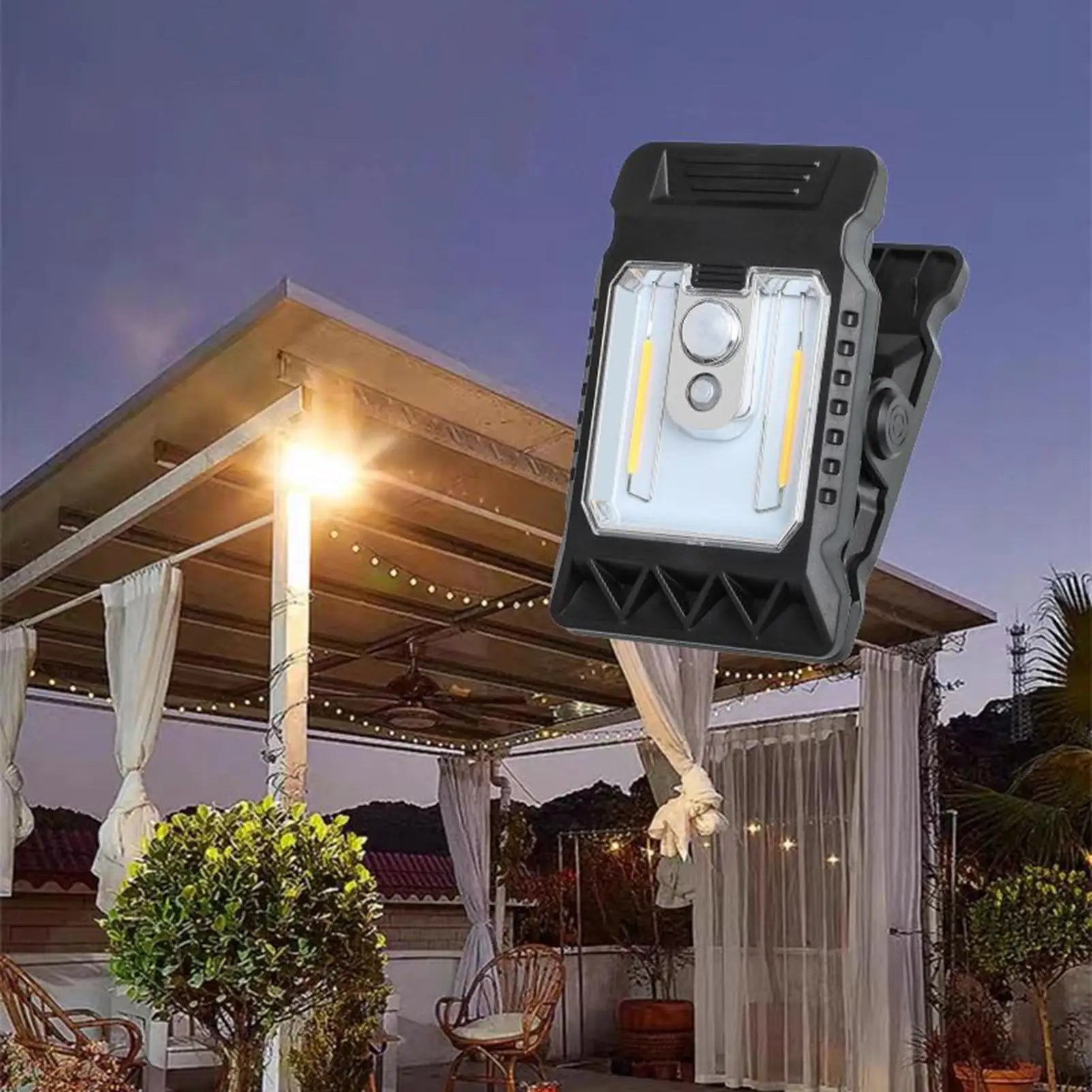 Solar Powered Light Small Solar Lights for Chain Link Fence Motion Sensor Security Lighting Waterproof Small Garden Decor