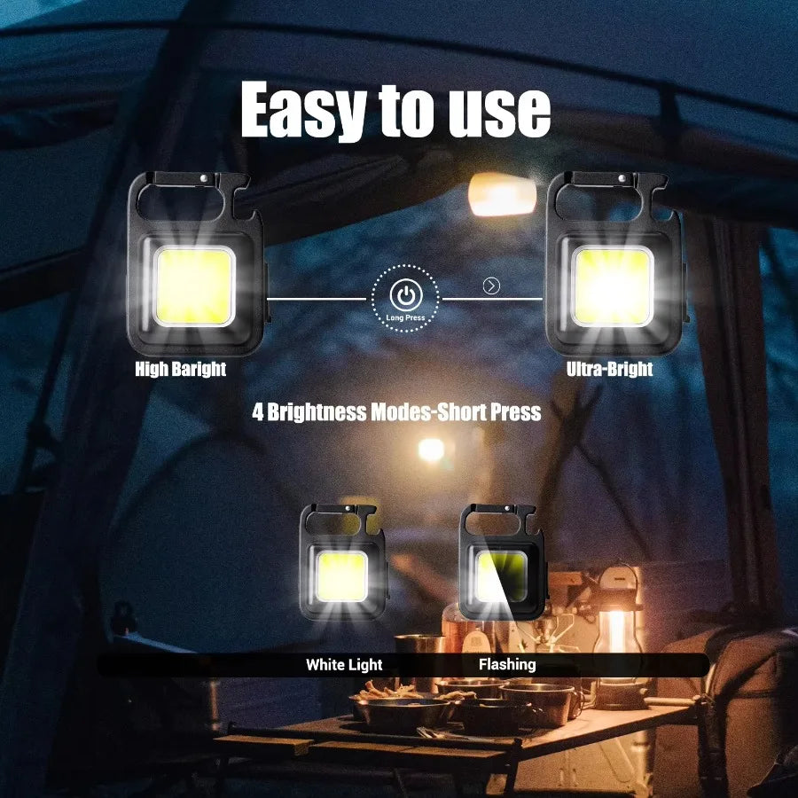 1/2PCS/A Set Portable Super Bright Mini Flashlight Night Walking, Rechargeable Waterproof Emergency Spotlight Outdoor Torch