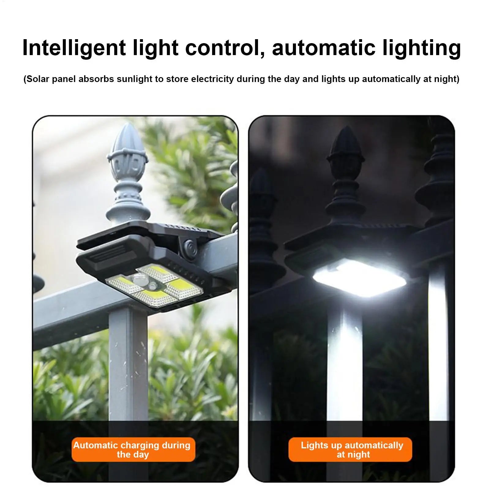 Solar Powered Light Small Solar Lights for Chain Link Fence Motion Sensor Security Lighting Waterproof Small Garden Decor