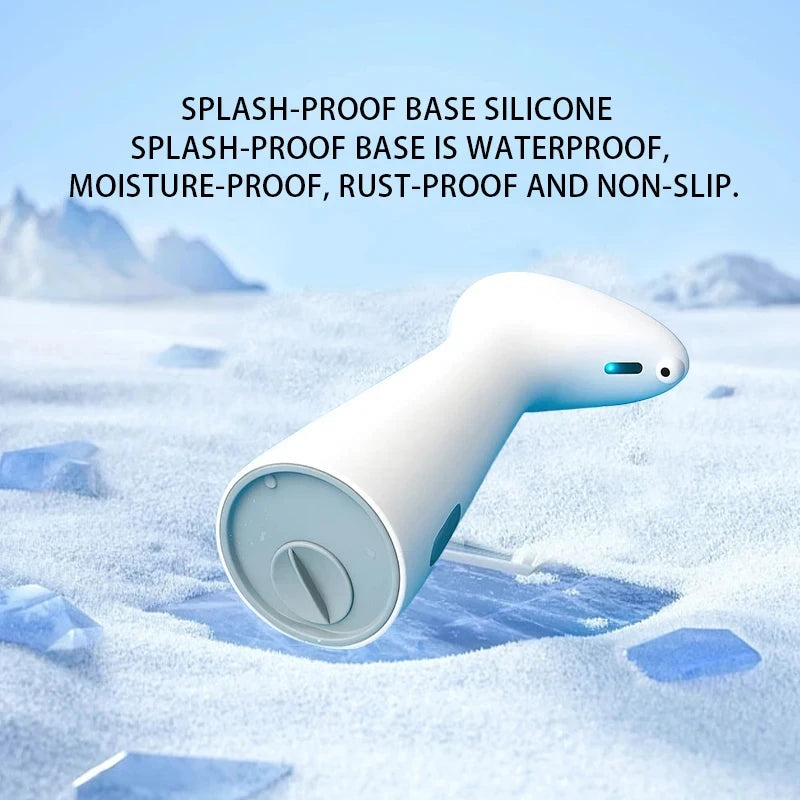 Automatic Sensor Hand Soap Dispenser, Smart Wash Handpiece, White, High Quality ABS, Waterproof for Bathroom