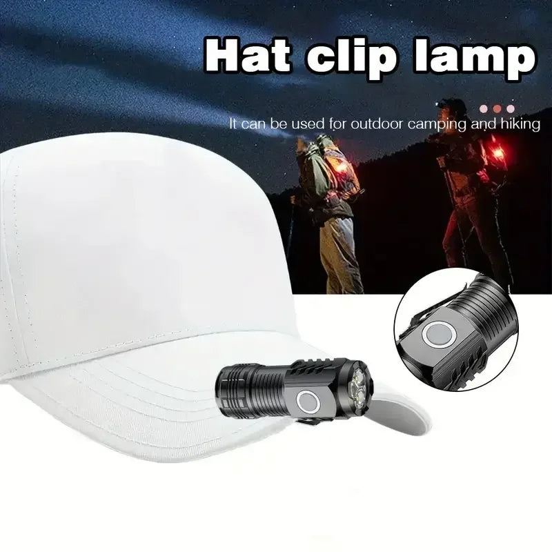 1/2PCS/A Set Portable Super Bright Mini Flashlight Night Walking, Rechargeable Waterproof Emergency Spotlight Outdoor Torch