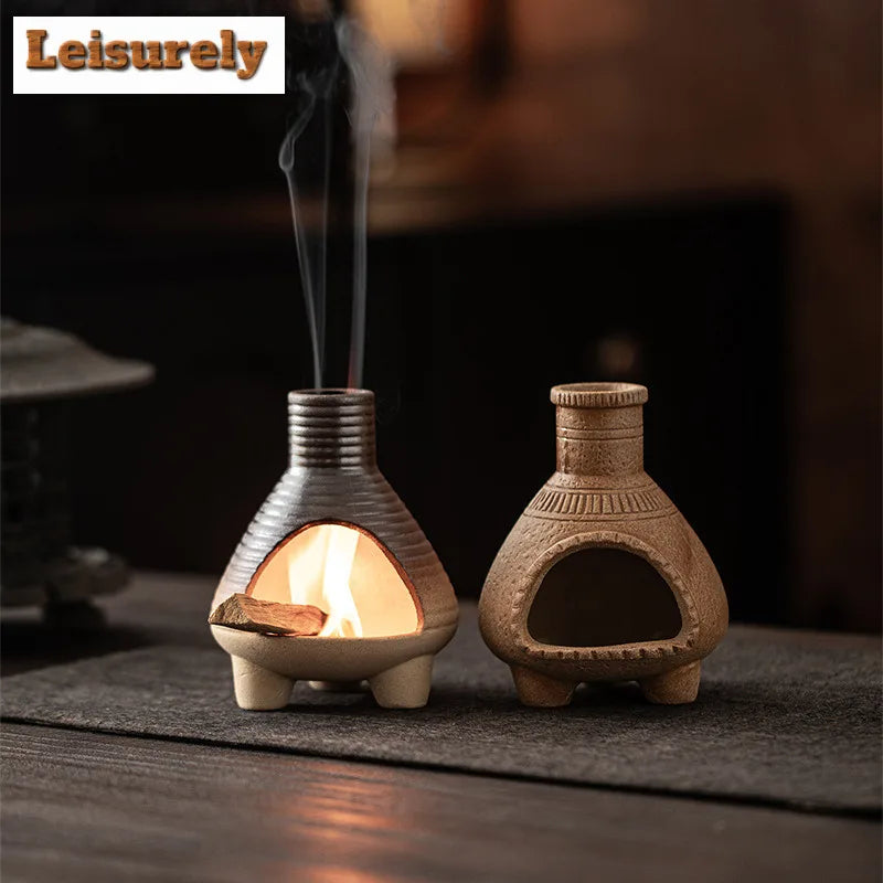 Small Cannon Threaded Incense Holder Mist Smoking Steamers Incense Burners Meditation Smell Distributor Censer Yoga Ornaments
