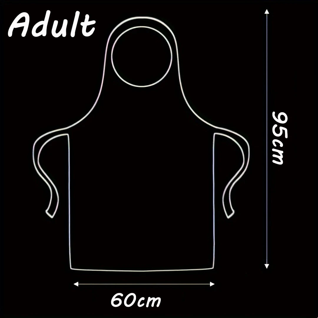 25/50/100pcs Adult Disposable Apron Multifuctional Transparent Clothing Anti Pollution Clothing Clean Cover Cape Cloth Apron
