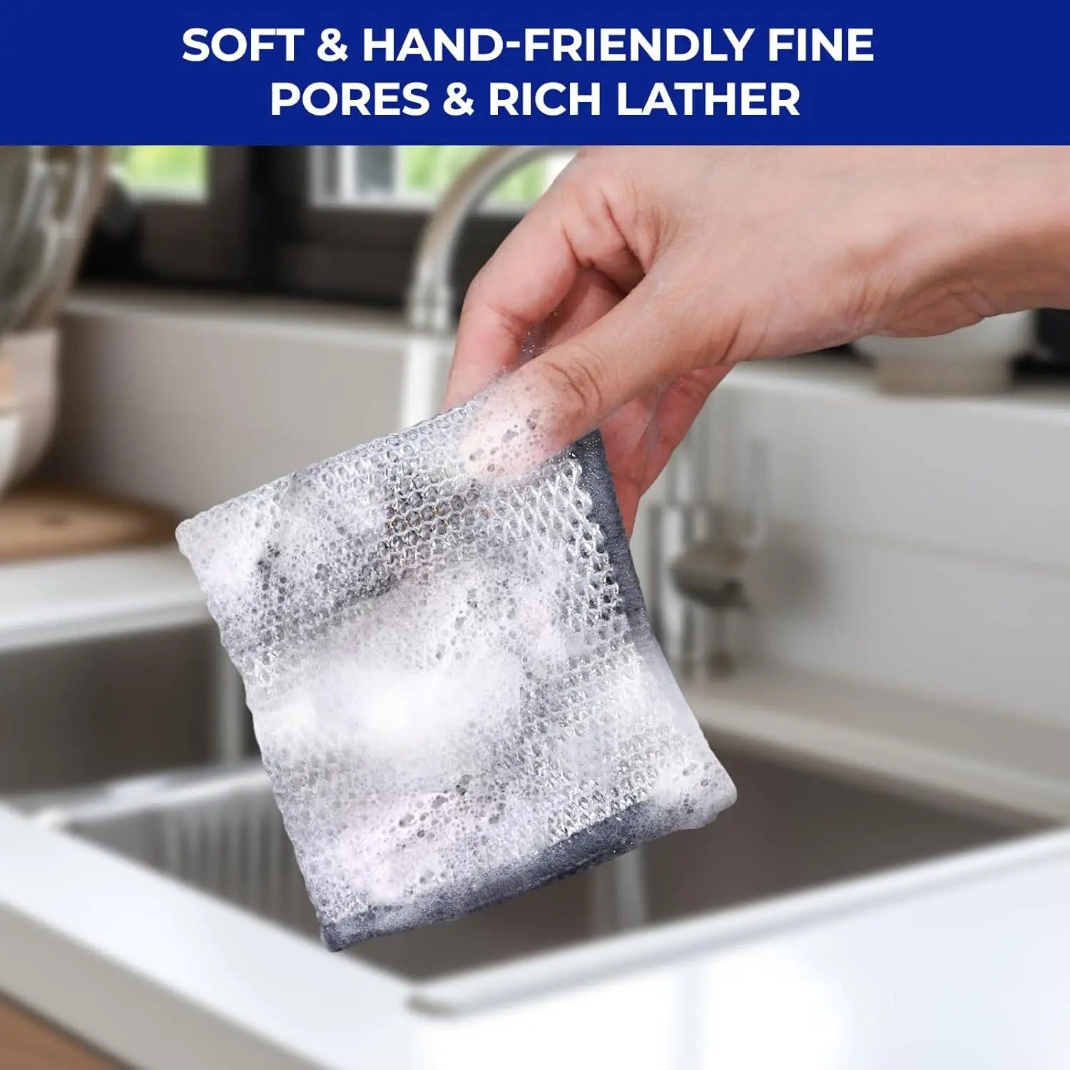 5-20PCS Magic Cleaning Cloth Thickened Double -sided Metal Steel Wire Rags Kitchen Dish Pot Washdishing Cloths Towel Clean Tools