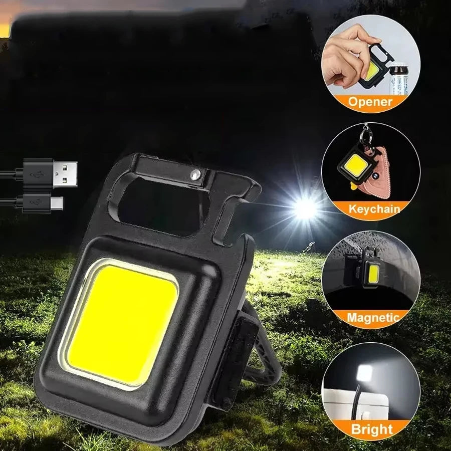 1/2PCS/A Set Portable Super Bright Mini Flashlight Night Walking, Rechargeable Waterproof Emergency Spotlight Outdoor Torch