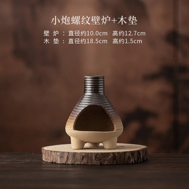 Small Cannon Threaded Incense Holder Mist Smoking Steamers Incense Burners Meditation Smell Distributor Censer Yoga Ornaments