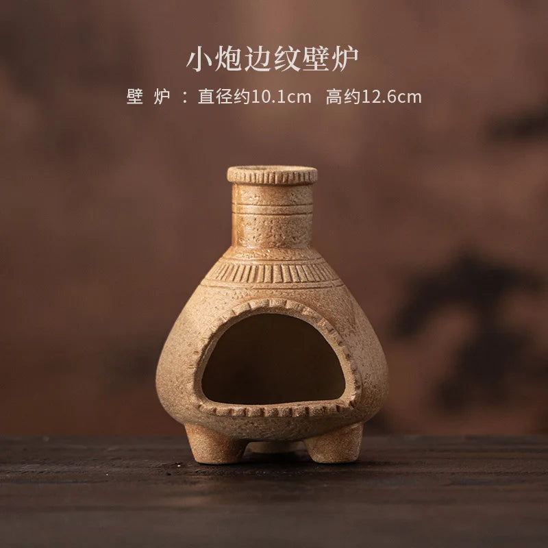 Small Cannon Threaded Incense Holder Mist Smoking Steamers Incense Burners Meditation Smell Distributor Censer Yoga Ornaments