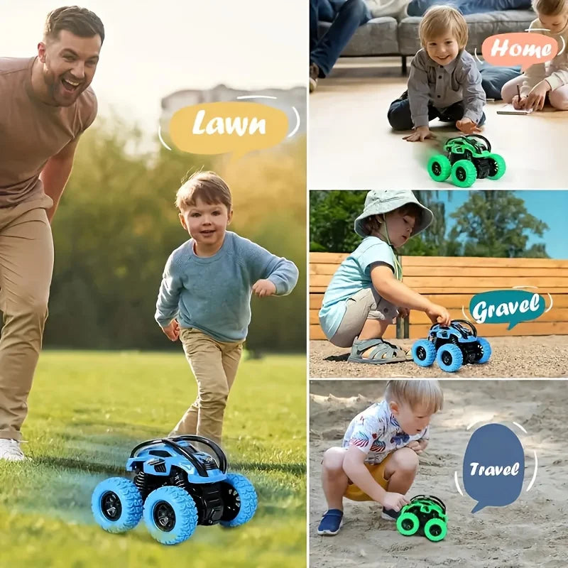 Toy Monster Truck Set for Kids Aged 3 to 6 - Operated Manually, No Batteries Needed - Ideal Gift for Easter And Christmas
