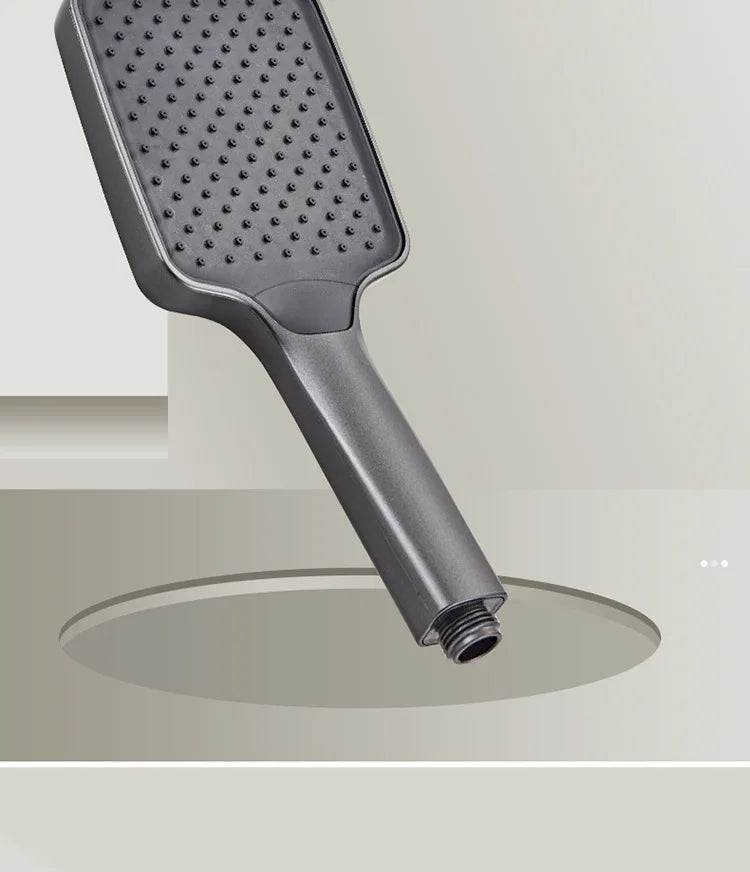 Grey shower Set Four-Function Smart Digital Display Shower System Rainfall Pressurized Wall-mounted Piano Key Shower Faucet Set