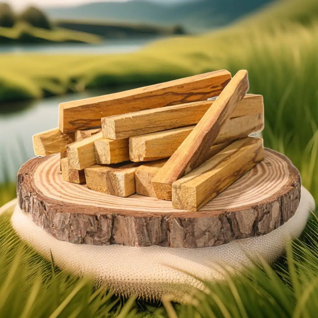 Palo Santo Natural Incense Sticks High Oil Content for Indoor Aromatherapy Refreshing Breath Meditation 10pcs