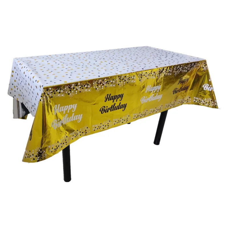 disposable roll up tablecloth, suitable for party gatherings, birthday party decoration, special oil-proof, waterproof leave-in
