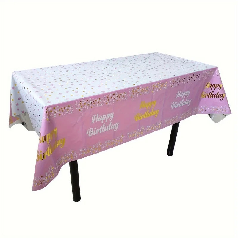 disposable roll up tablecloth, suitable for party gatherings, birthday party decoration, special oil-proof, waterproof leave-in
