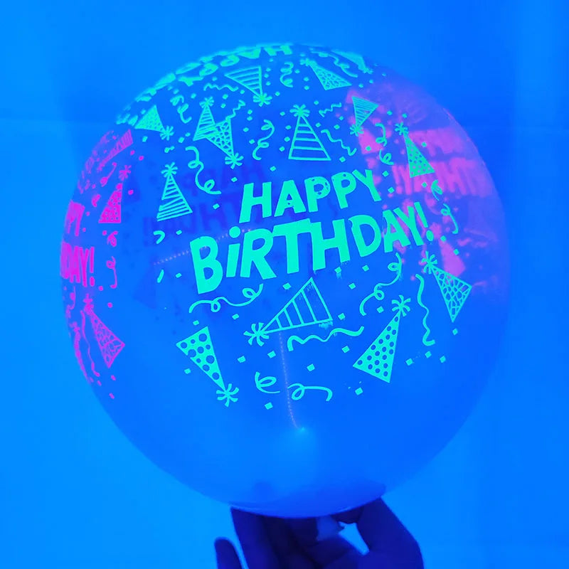 Neon Party Tableware Tablecloths Cups Plates Banner Napkins straws Balloons Neon Glow Birthday Party Decoration Supplies