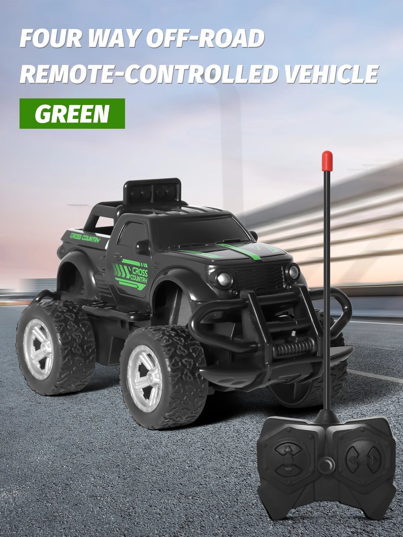 Children's toy remote-controlled off-road vehicle alloy speed four-wheel drive climbing four-wheel drive inertia toy car