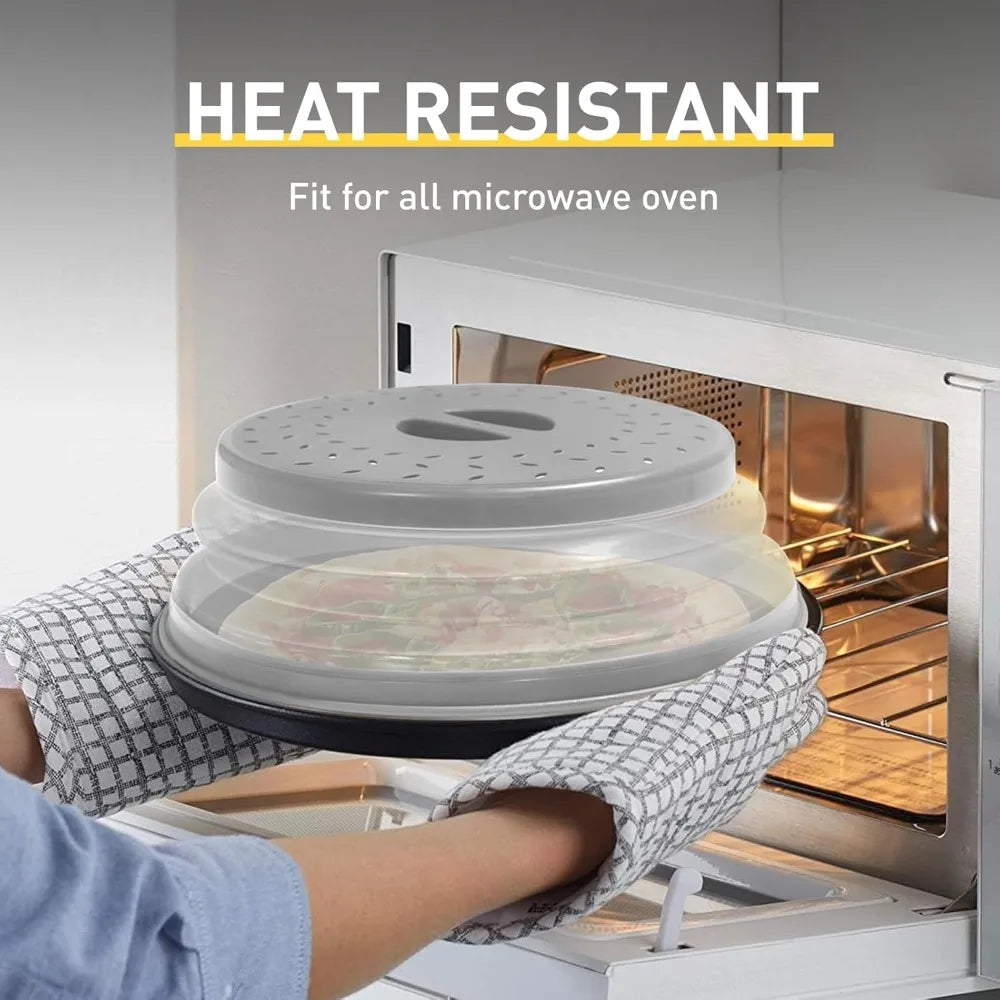Microwave Splash Guard, Foldable Microwave Cover with Hook and Hole, Splash Guard for Plates and Bowls, Kitchen Tools, BPA Free