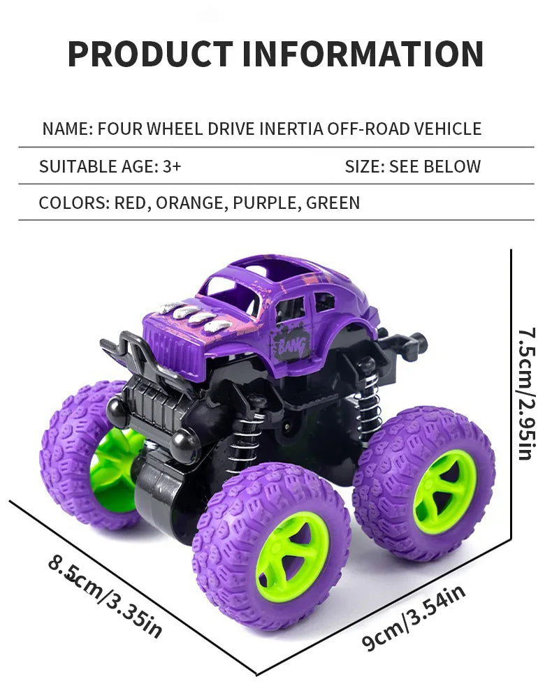 4PCS/2PCS/1PC Inertial off-road vehicle toys - suitable for Halloween, Christmas, boys and girls gifts