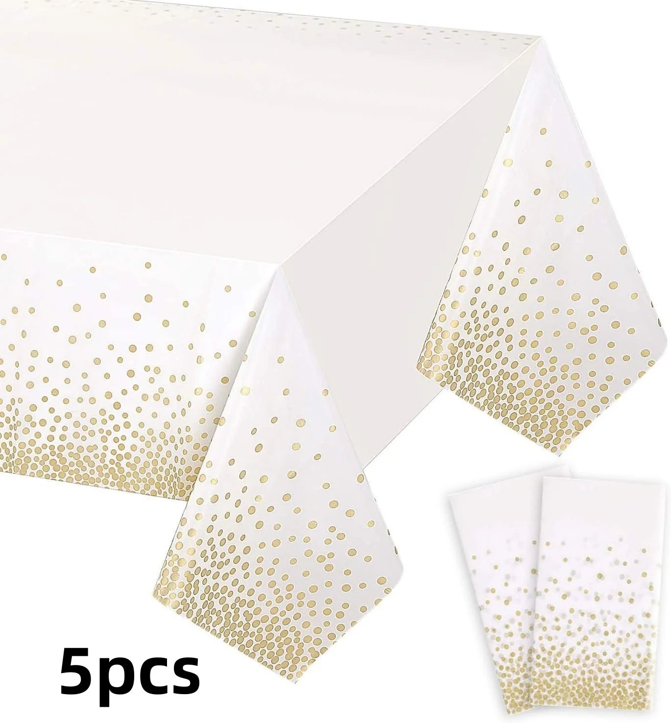 5pcs Premium Disposable Table Cloth Table Cloths for Parties Decorative Tablecloths for Rectangle Tables，Disposable Tablecloths