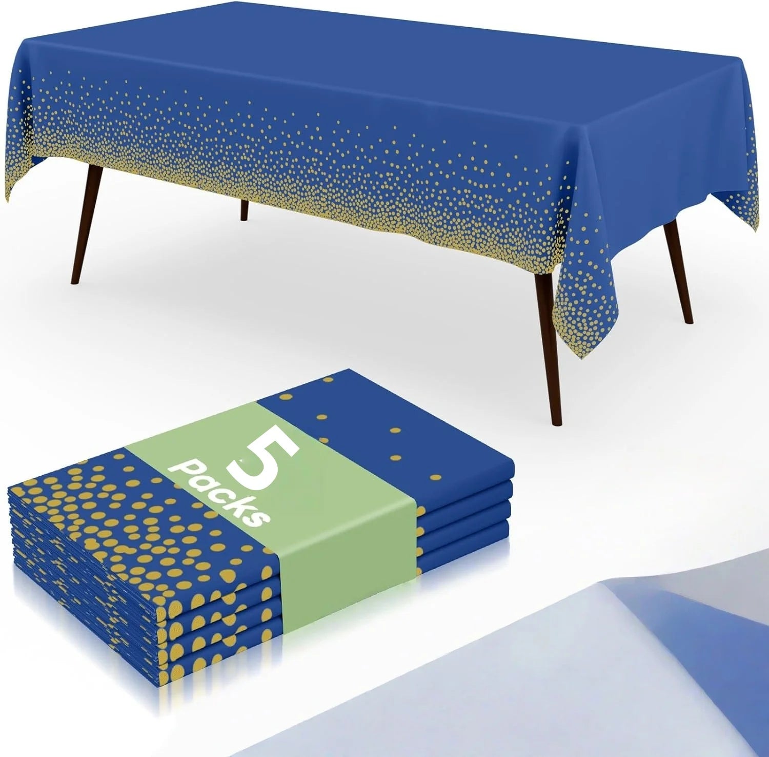 5pcs Premium Disposable Table Cloth Table Cloths for Parties Decorative Tablecloths for Rectangle Tables，Disposable Tablecloths