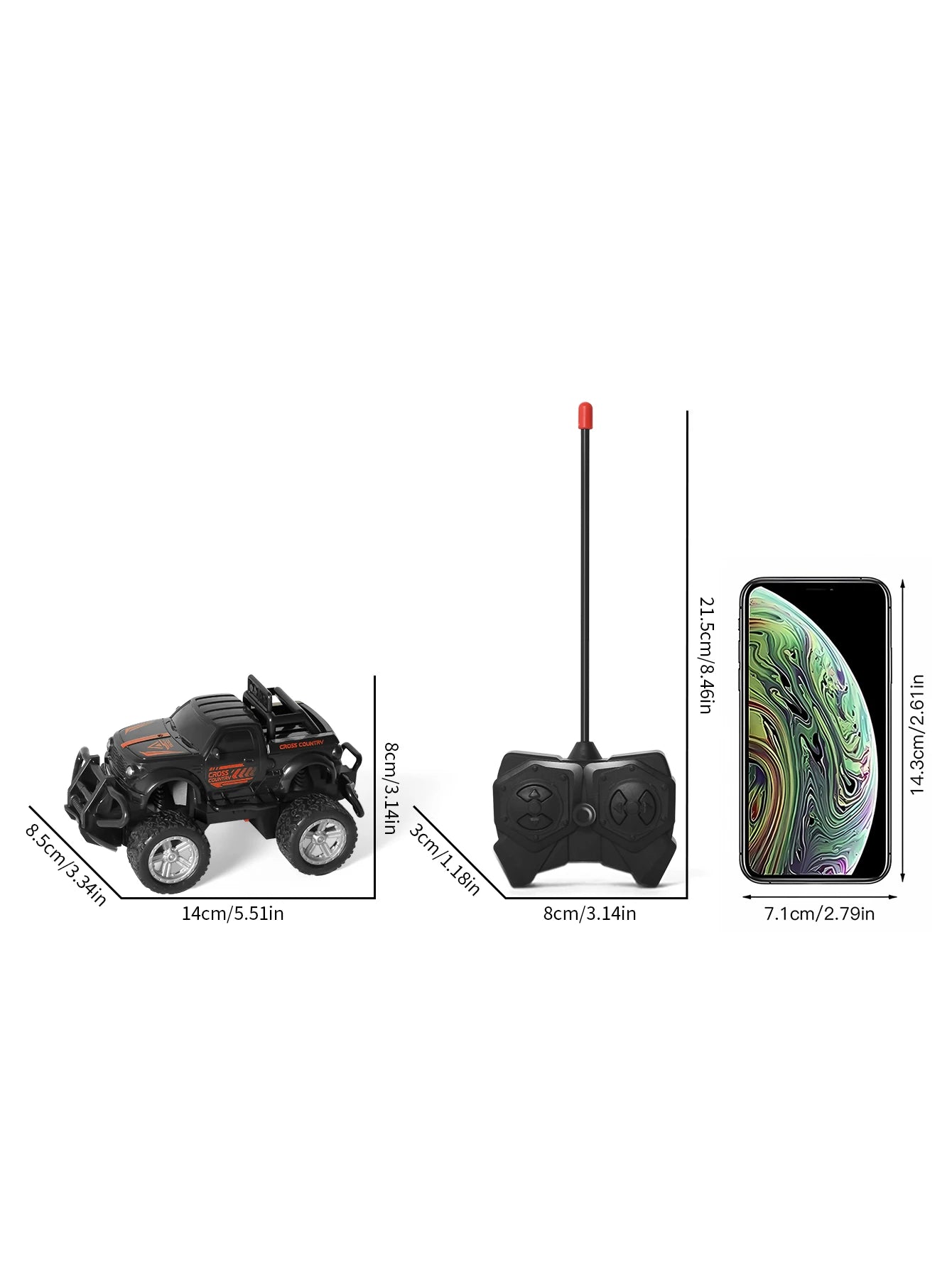 Children's toy remote-controlled off-road vehicle alloy speed four-wheel drive climbing four-wheel drive inertia toy car