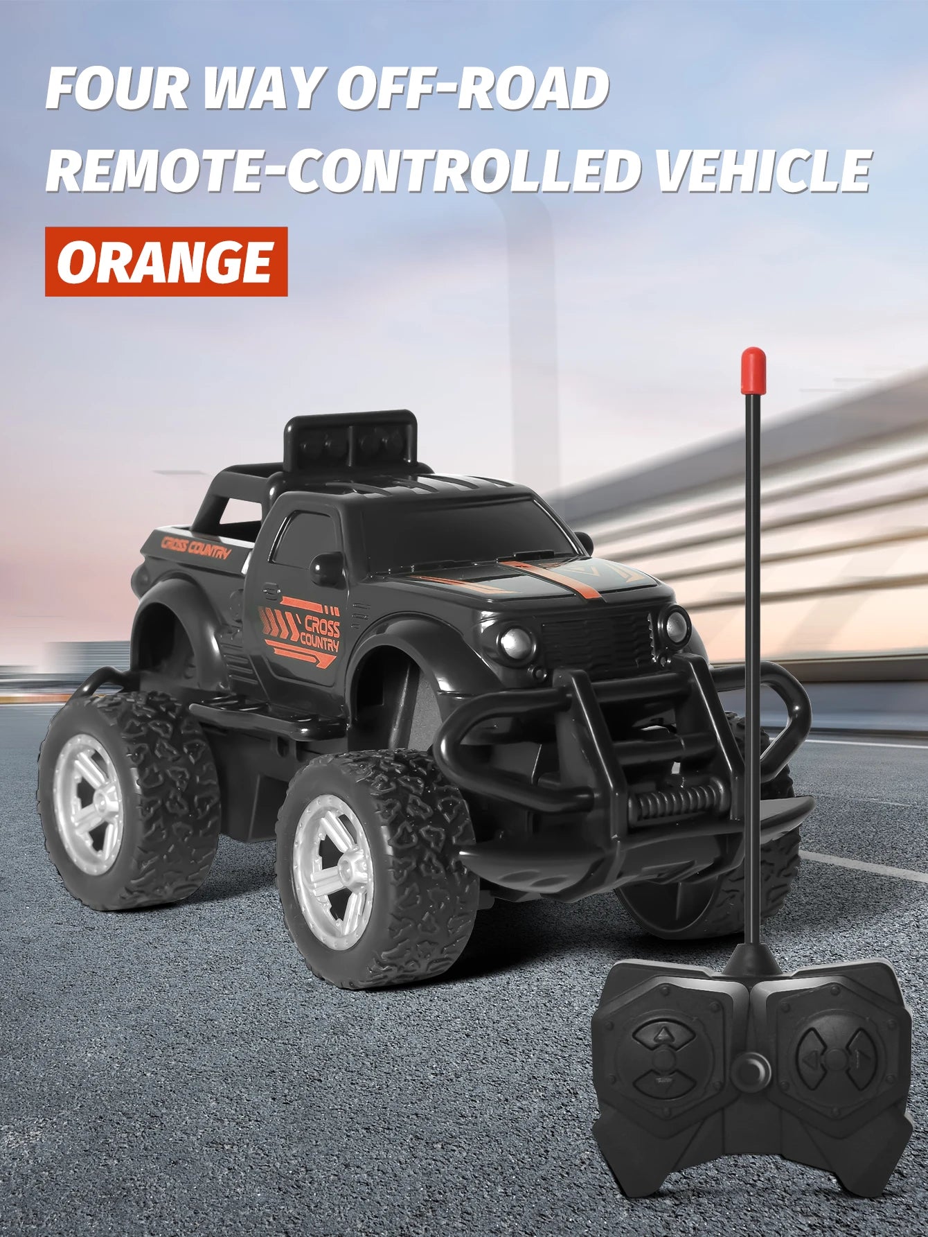 Children's toy remote-controlled off-road vehicle alloy speed four-wheel drive climbing four-wheel drive inertia toy car